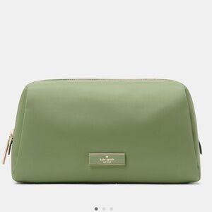 Kate Spade Green Cosmetic Bag